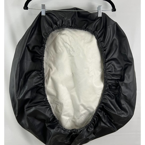 American Eagle American Flag Spare Tire Cover 28in Wheel Pad Vinyl Black Cover - Picture 2 of 3